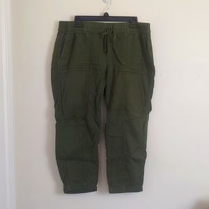 Old Navy Green Cotton Drawstring Pants